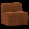 377519 R 05 VS WE Mojo eetbankje 84cm rugleuning ribstof roestbruin F2