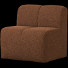 377519 RM 01 VS WE Mojo eetbankje 84cm met rugleuning boucle roestbruin melange FA