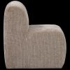 377519 D 04 VS WE Mojo eetbankje 84cm rugleuning ribstof donkerzand R1