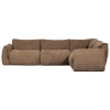 377529 BR 02 VS WE Baggy hoekbank rechts geweven chenille bruin F1 PS