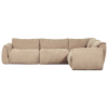 377529 SN 02 VS WE Baggy hoekbank rechts geweven chenille zand F1 PS