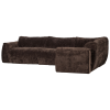 377529 DB 02 VS WE Baggy hoekbank recht 3D chenille donkerbruin
