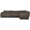377529 WM 02 VS WE Baggy hoekbank rechts geweven stof warmgrijs melange F1