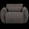 377526 WM 03 VS WE Baggy draaifauteuil geweven stof warmgrijs melange F2