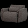 377526 WM 04 VS WE Baggy draaifauteuil geweven stof warmgrijs melange F3
