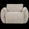 377526 NM 02 VS WE Baggy draaifauteuil gewven stof naturel melange F1