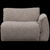 377522 BM 02 VS WE Baggy 1 zits met arm rechts geweven stof bruin melange F1
