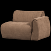 377522 BR 01 VS WE Baggy 1 zits met arm rechts geweven chenille bruin FA PS