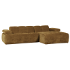 377465 H 02 VS WE Mojo chaise longue rechts geweven ribstof honinggeel FA PS