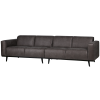 378657 01 01 VS WE Statement 4 zits bank 280cm lederlook donkergrijs F1