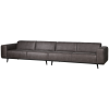 378656 01 01 VS WE Statement XL 4 zits bank 372cm lederlook donkergrijs F1