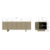 374108 M 50 BT Basu tv meubel 152cm