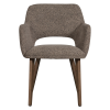 377492 TM 01 VS PR Murat eetkamerstoel taupe met houten poot mystic brown F1