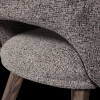 377492 TM 01 VS PR Murat eetkamerstoel taupe met houten poot mystic brown detail