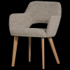 377492 NN 02 VS PR Murat eetkamerstoel naturel met houten poot naturel EA