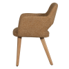 377492 GN 03 VS PR Murat eetkamerstoel geel met houten poot naturel L1