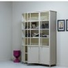 375042 S 374011 F 02 SF WE Exhibit Xl 3 deurs vitrinekast metaal zand Henry bijzettafel VIERKANT