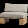 400520 B 02 VS VT Eat up muurbankje inclusief kussens beige eiken naturel SA