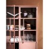 800012 T 01 SF BL Exhibit vitrinekast metaal tan