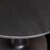 TB RO VL24 0790 377344 01 VS FA Tafelblad rond vingerlas O80cm blacknight Bistro trompetvoet detail
