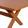 500030 T 02 VS EXT Delta picknick tafel aluminium terra 220x100cm detail