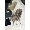 TB BT VL24 0790X0670 377345 800816 Q 01 SF FA Tafelblad bistro tussen vingerlas O80cm blacknight Bistro vierkant Vogue bouqet
