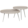 800947 N 800948 N 01 VS BP Bounds bijzettafel L XL hout metaal naturel 44xO58 40xO76