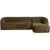 801251 BO 01 VS BP Sloping hoekbank rechts structure velvet bonsai