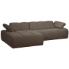 377464 BM 07 VS WE Mojo chaise longue links boucle bruin melange