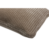377468 D 01 VS WE Mojo kussen geweven ribstof donker zand DETAIL