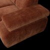 377466 R 01 VS WE Mojo hoekbank links geweven ribstof roest bruin detail