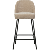 800294 SA 01 VS BP Vogue barstoel 65cm 3D chenille donker zand