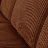377462 R 01 VS WE Mojo bankje 160cm met rugleuning geweven ribstof roest bruin detail