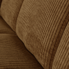 377462 H 01 VS WE Mojo bankje 160cm met rugleuning geweven ribstof honing geel detail
