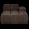 377460 B 01 VS WE Mojo chaise longue element rechts geweven ribstof bruin