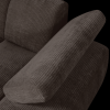 377460 B 01 VS WE Mojo chaise longue element rechts geweven ribstof bruin detail