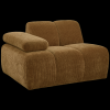 377452 H 04 VS WE Mojo 1 zits met arm links geweven ribstof honing geel