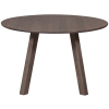 TB RO DL22 1190 375092 CB 01 VS FA Tafelblad rond doorgaande lamel O120cm cashmere brown Set van 2 Haarlem 4 standen poot