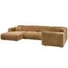 375075 H 03 VS WE Cloud hoekbank rechts geweven chenille honing geel
