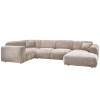 375074 N 02 VS WE Cloud hoekbank links geweven chenille naturel SA