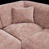 375075 T 01 VS WE Cloud hoekbank rechts geweven chenille taupe detail