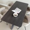 TB AR VL24 1790X0890 375291 374080 N 02 SF FA Tafelblad afgerond vingerlas 180x90cm mystic brown Kruispoot Fenne naturel VIERKANT