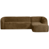 801251 BR 01 VS BP Sloping hoekbank rechts structure velvet brass