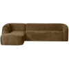 801250 BR 01 VS BP Sloping hoekbank links structure velvet brass