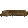378652 BR 02 VS BP Statement hoekbank rechts structure velvet brass SA