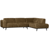 378655 BR 02 VS BP Statement hoekbank rechts structure velvet brass SA