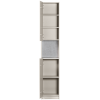 373993 D 04 VS WE Basu smalle kast 40cm grenen dust incl concrete decor