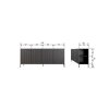 GRAVURE SIDEBOARD 200 CM ASH VENEER ESPRESSO