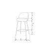 800294 Z T S R Q P NA N K G D C B A 910 802 501 01 50 BT Vogue barstool 65cm