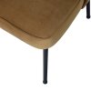 800816 G 02 VS BP Vogue eetkamerstoel fluweel honing geel detail